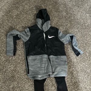 Nike Black and Gray  Dri-fit Jacket